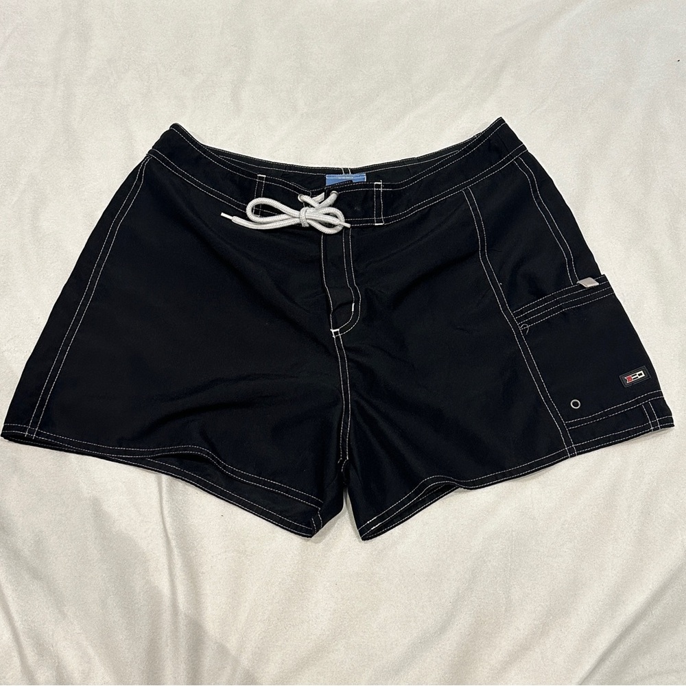 St. Johns Bay Swim Board Shorts Black Size Medium